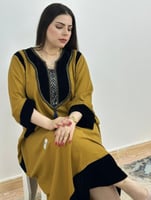 جلابية سديم ( نوع القماش:- مخمل + كشميري. )