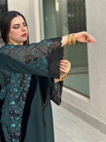 سمو ( كريب + مخمل + شيفون مشجر )