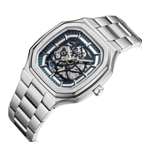 ساعة رجالية ستيل لون فضي من لادون