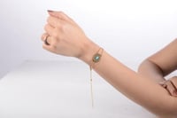 أسوارة نسائية لون ذهبي من لادون