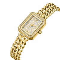 ساعة نسائية لون ذهبي من لادون مينا بزخارف تايجر