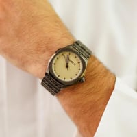 ساعة رجالية ستيل لون أسود من لادون