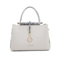 شنطة نسائية لون أبيض من لادون