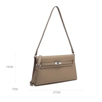 شنطة نسائية لون كاكي من لادون