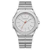 ساعة رجالية ستيل لون فضي مينا فضي من لادون