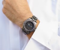 ساعة رجالية ستيل لون رمادي من لادون