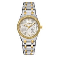 ساعة نسائية من لادون بلون فضي و ذهبي