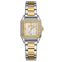 ساعة نسائية من لادون بلون فضي و ذهبي