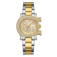 ساعة نسائية من لادون بلون فضي و ذهبي