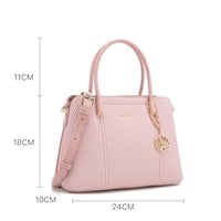 شنطة نسائية لون وردي من لادون