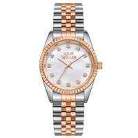 ساعة نسائية فاخرة بتصميم ثنائي اللون من LOUIS MULL...