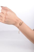 أسوارة نسائية لون ذهبي من لادون