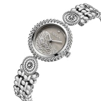 ساعة نسائية ستيل لون فضي من لادون