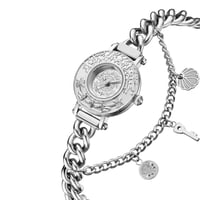 ساعة نسائية ستيل لون فضي من لادون