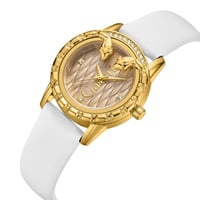 ساعة نسائية فاخرة ذهبية بتصميم أنيق من غاليريا