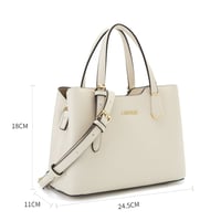 شنطة نسائية - لون أبيض - لادون