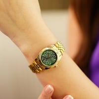 ساعة نسائية ستيل لون ذهبي من لادون