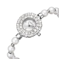 ساعة نسائية ستيل لون فضي من لادون