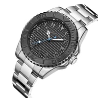 ساعة رجالية ستيل لون فضي من لادون