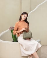 شنطة نسائية - لون زيتي - لادون