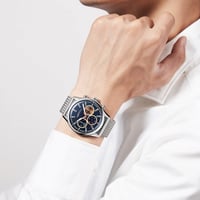 ساعة رجالية ستيل لون فضي ROBERTO BENANNI