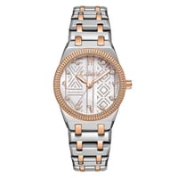 ساعة نسائية من لادون بلون فضي و روز