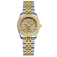 ساعة نسائية ستيل لون ذهبي و فضي من لادون