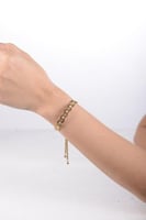 أسوارة نسائية لون ذهبي من لادون