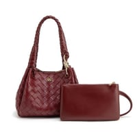 شنطة نسائية لون عنابي من لادون