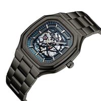 ساعة رجالية ستيل لون أسود من لادون