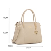 شنطة نسائية لون كاكي من لادون