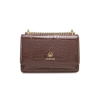 شنطة نسائية لون بني من لادون