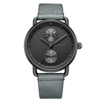 ساعة رجالية جلد لون رمادي ROBERTO BENANNI