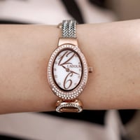 ساعة نسائية ستيل - لون فضي و روز - لادون