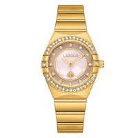 ساعة نسائية ستيل لون ذهبي من لادون