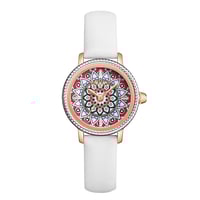 ساعة نسائية جلد - لون أبيض - MILLINI