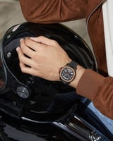 ساعة رجالية استيل لون أسود ROBERTO BENANNI