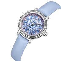 ساعة نسائية جلد - لون سماوي - MILLINI