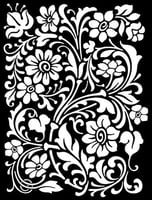 استينسل زخرفة نباتية ( 11 )