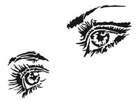 استينسل ( عينين ) مفرغ