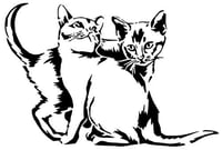 استينسل ( قطط )