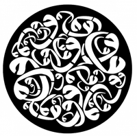 استينسل تكوين حرف الواو مفرغ