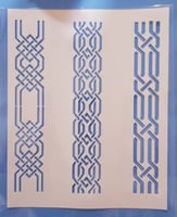 استينسل (3 زخارف طولية )A3