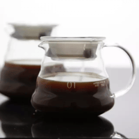 سيرفر زجاجي لتقديم القهوة حجم 1 - 400 مل