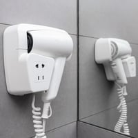 مجفف شعر جداري للحمام – لون أبيض