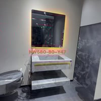 مغسلة حمام بورسلان فاخرة – لون رمادي فاتح