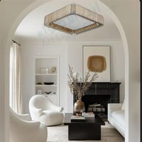 ثريا لطش مودرن ذهبي 3 اضاءات مربع 65 واط مقاس القط...