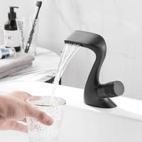 خلاط مغسلة مودرن بتصميم شلال فاخر نحاس متوفر بلوني...