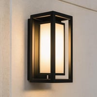 ابليك جداري خارجي بتصميم عصري من الألمنيوم الأسود...