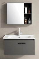 مغسله ديكور الومنيوم اسود سيراميك متوفر بمقاسين